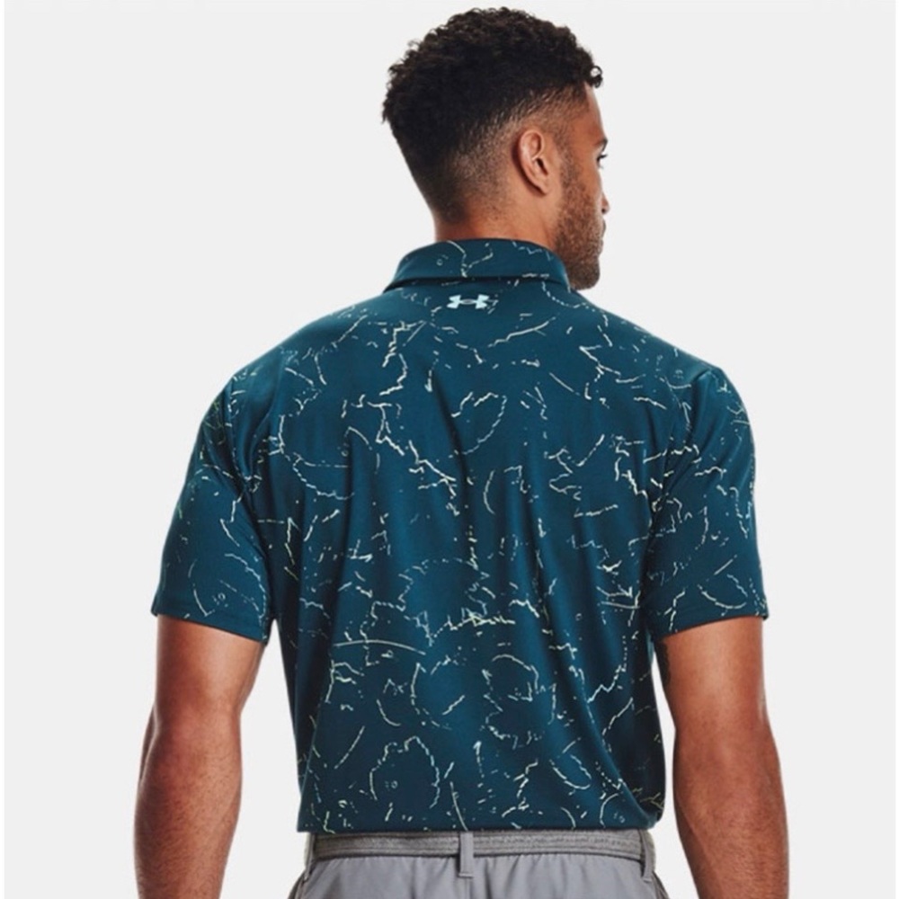 Under Armour Men’s The Playoff Polo Blue Note/Pale Moonlight Size XL - Picture 2 of 8